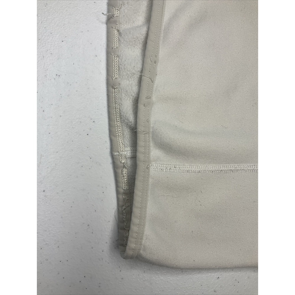 Patagonia Pullover Polartec 1/4 Zip Layer Sweatshirt Ivory Red Mock Neck Women S - Picture 8 of 12